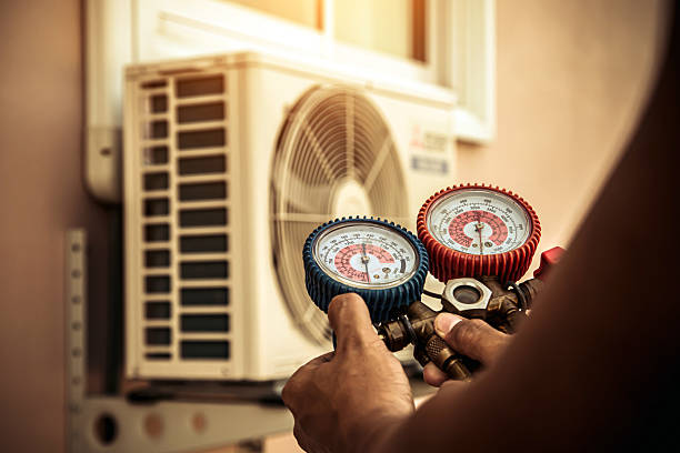 Professional Hvac technician working in Westfield, MA